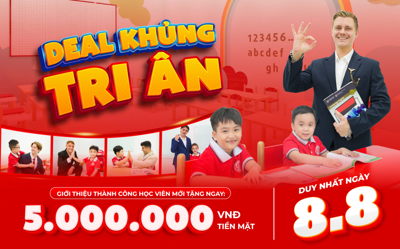 Deal Khủng 8/8: Nhận Ngay 5 Triệu Tiền Mặt Tại SOPHIA ENGLISH
