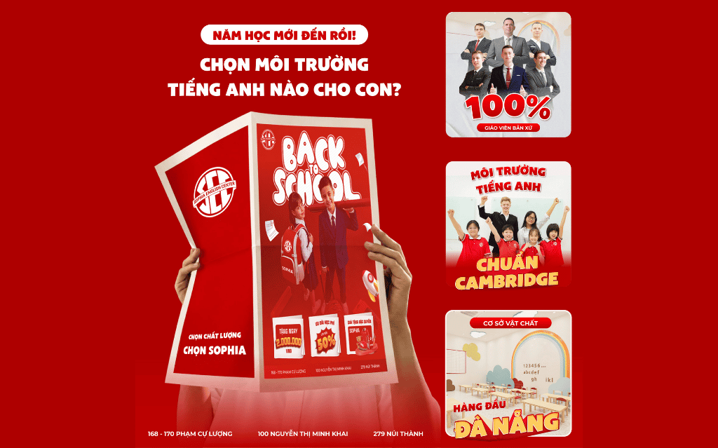 Chọn Môi Trường Tiếng Anh Cho Con: Ưu Đãi Back To School Tại SOPHIA