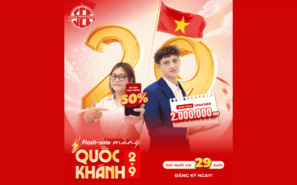 Flash-Sale 2/9: Tặng Học Bổng 2 Triệu Tại SOPHIA