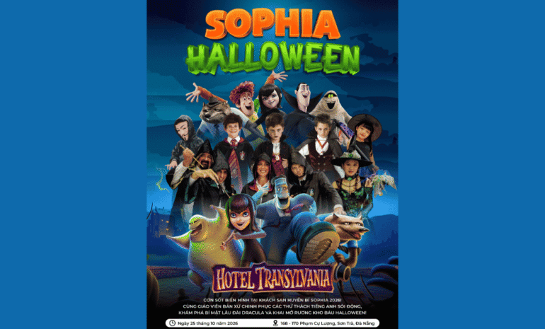 Đại Tiệc Halloween 2026: Hotel Transylvania Tại SOPHIA ENGLISH